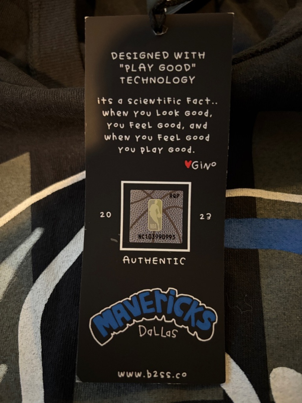 NBALABS Dallas Mavericks Black Box Fit T Size: Small Oversized NWT - Picture 3 of 8